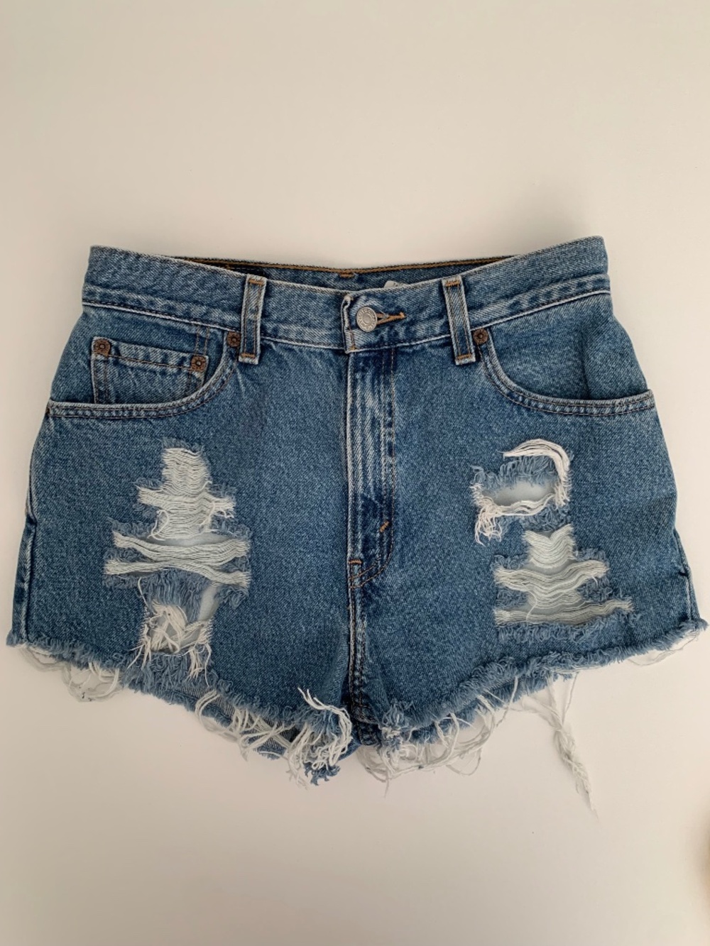 Levi's 550 Denim Short Hotpant Women's Size 8 Blue